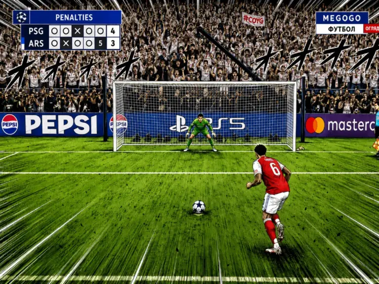 Gabriel missing the penalty against PSG